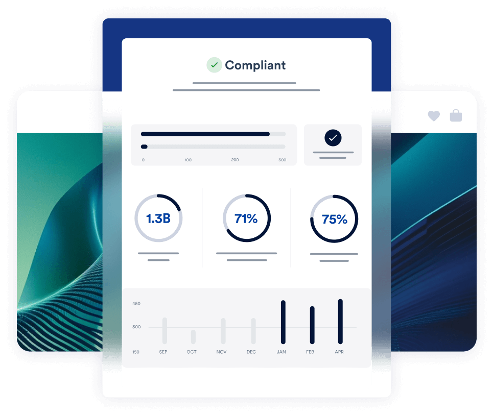 Compliant = Check, 1.3B, 71%, 75%